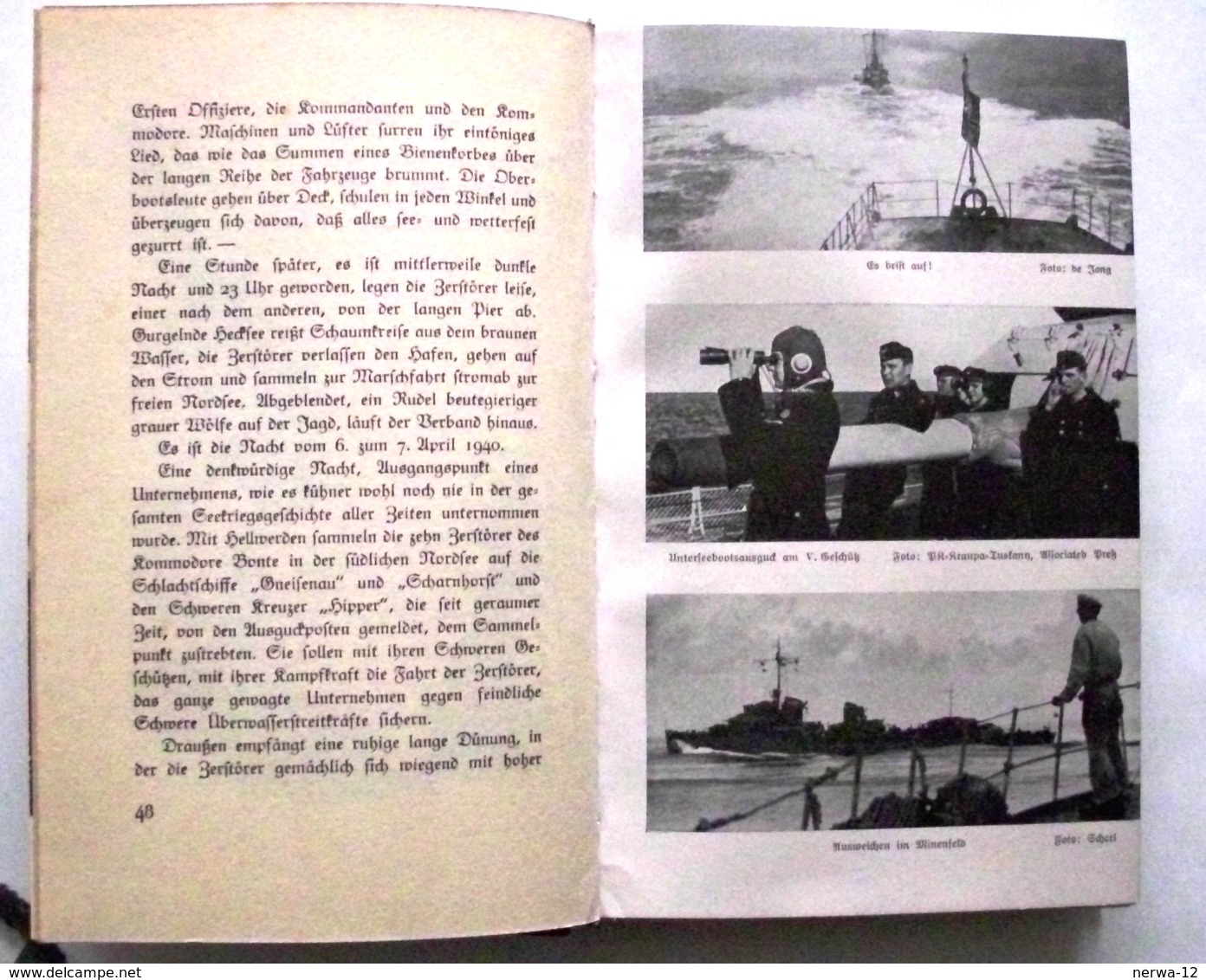 Militaria 2. Weltkrieg Buch Von 1942 "Narvik" Der Kampf Um Den Gleichnamigen Hafen In Norwegen. - Deutsch