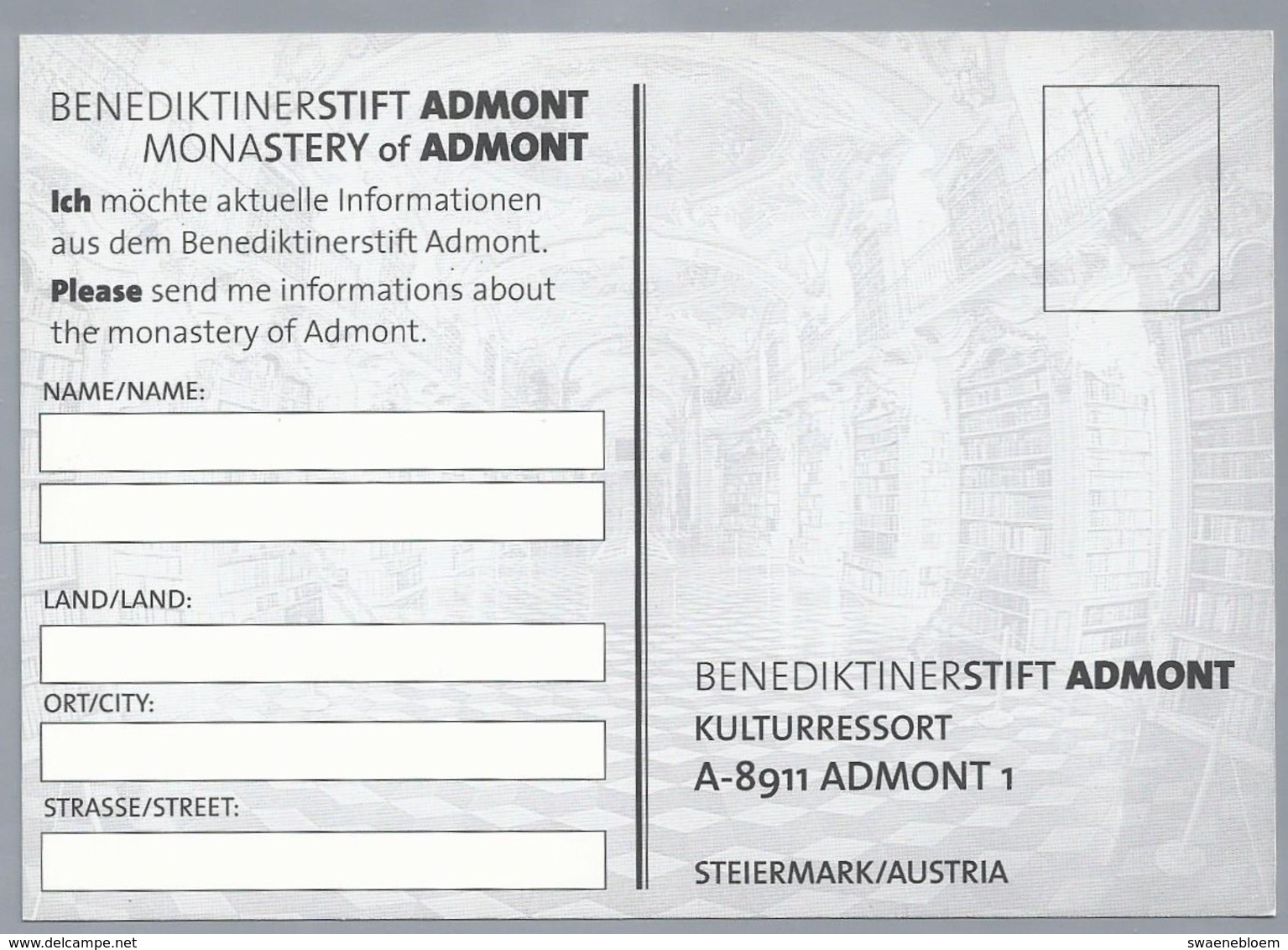 AT.- BENEDIKTINERSTIFT ADMONT. Oostenrijk. - Admont