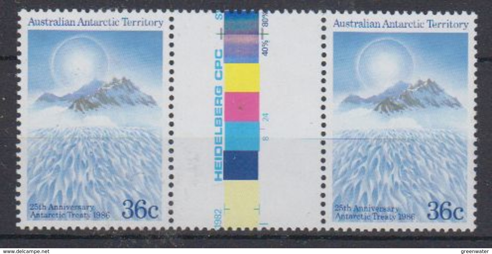 AAT 1986 Antarctic Treaty 1v Gutter ** Mnh  (41282A) - Ongebruikt