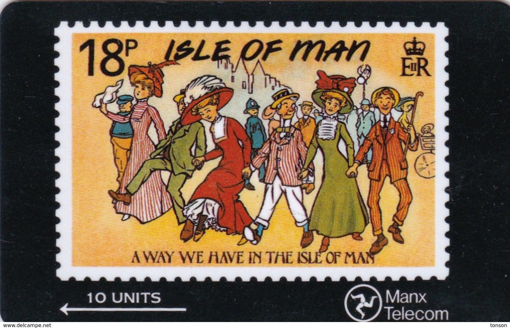 Isle Of Man, MAN 027, Isle Of Man Stamps, A Way We Have In The IOM, 2 Scans . - Isla De Man