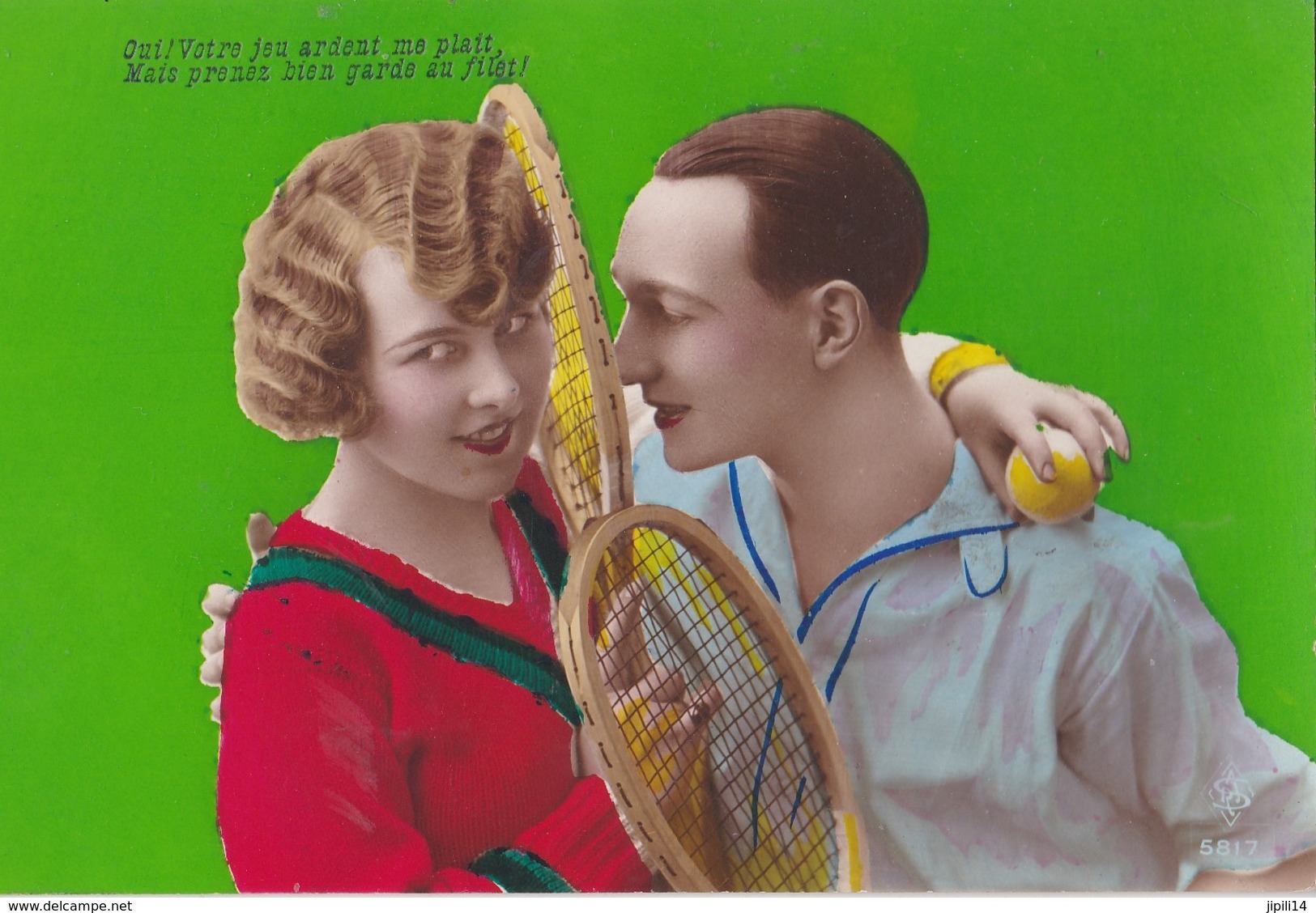 TENNIS COUPLE VOTRE JEU ARDENT ME PLAIT   ACHAT IMMEDIAT - Tennis