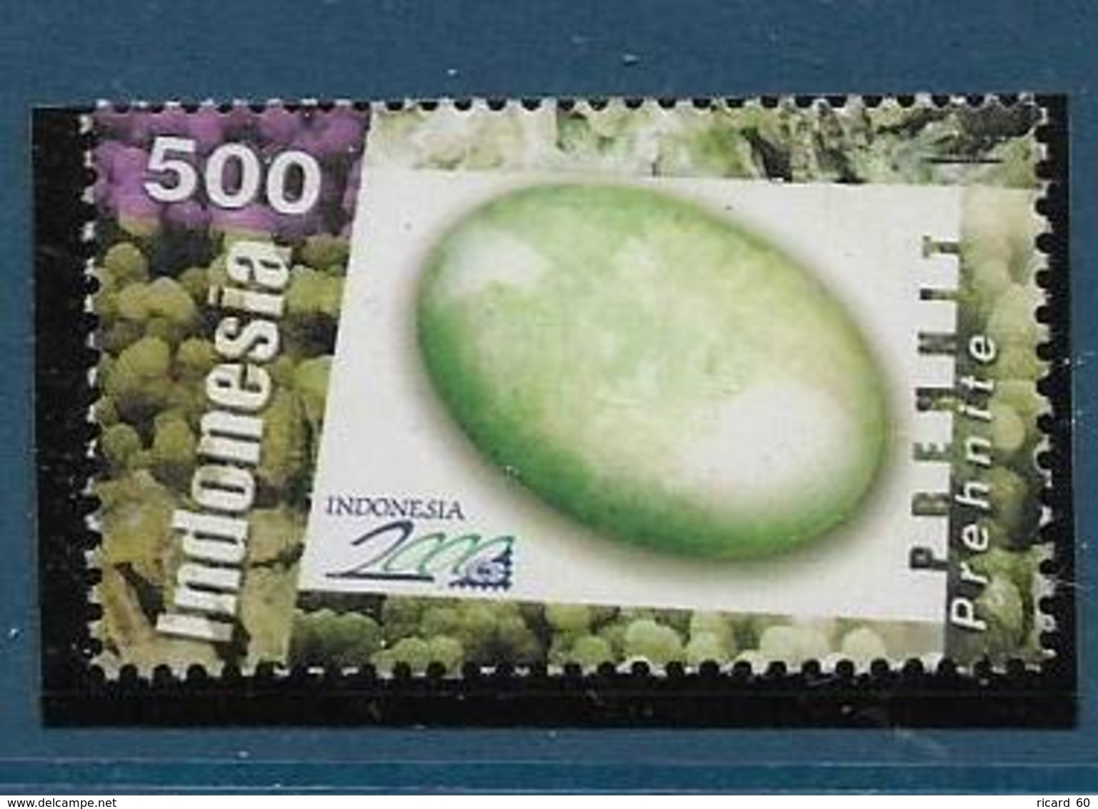 Timbre Neuf ** Indonésie 1998, Indonesia 2000, Minéraux, Prehnite - Minerals