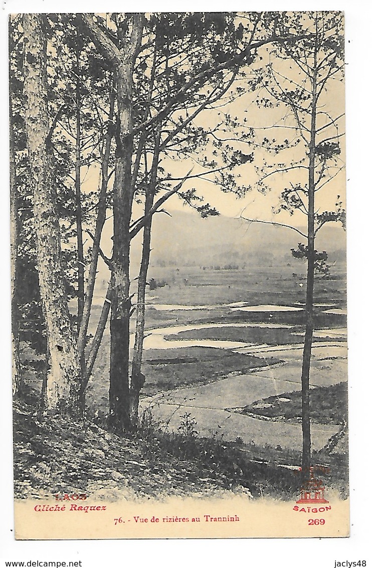 LAOS -  Vue De Rizières Au Tranninh    ##  RARE  ##    -   L 1 - Laos