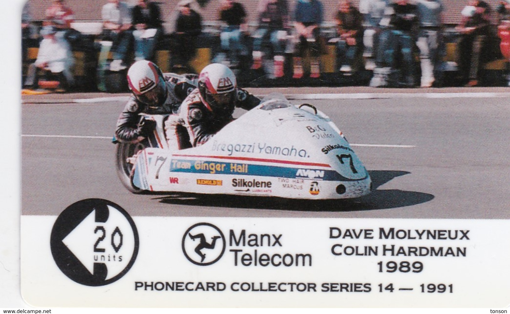 Isle Of Man, MAN 039, 2 £,Tt Racers 1991, Molyneaux/Hardmann, Mint, 2 Scans. - Isle Of Man