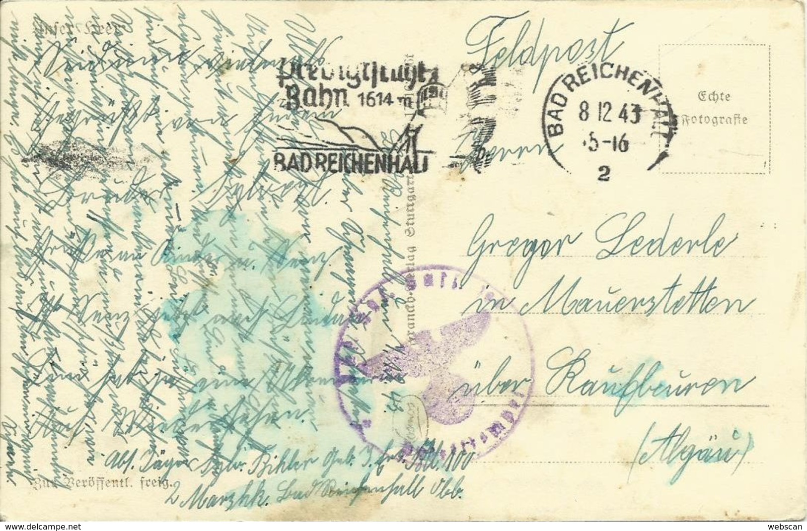 AK 2. Weltkrieg Infanterie "Angriff" 1943 Feldpost #29 - Weltkrieg 1939-45