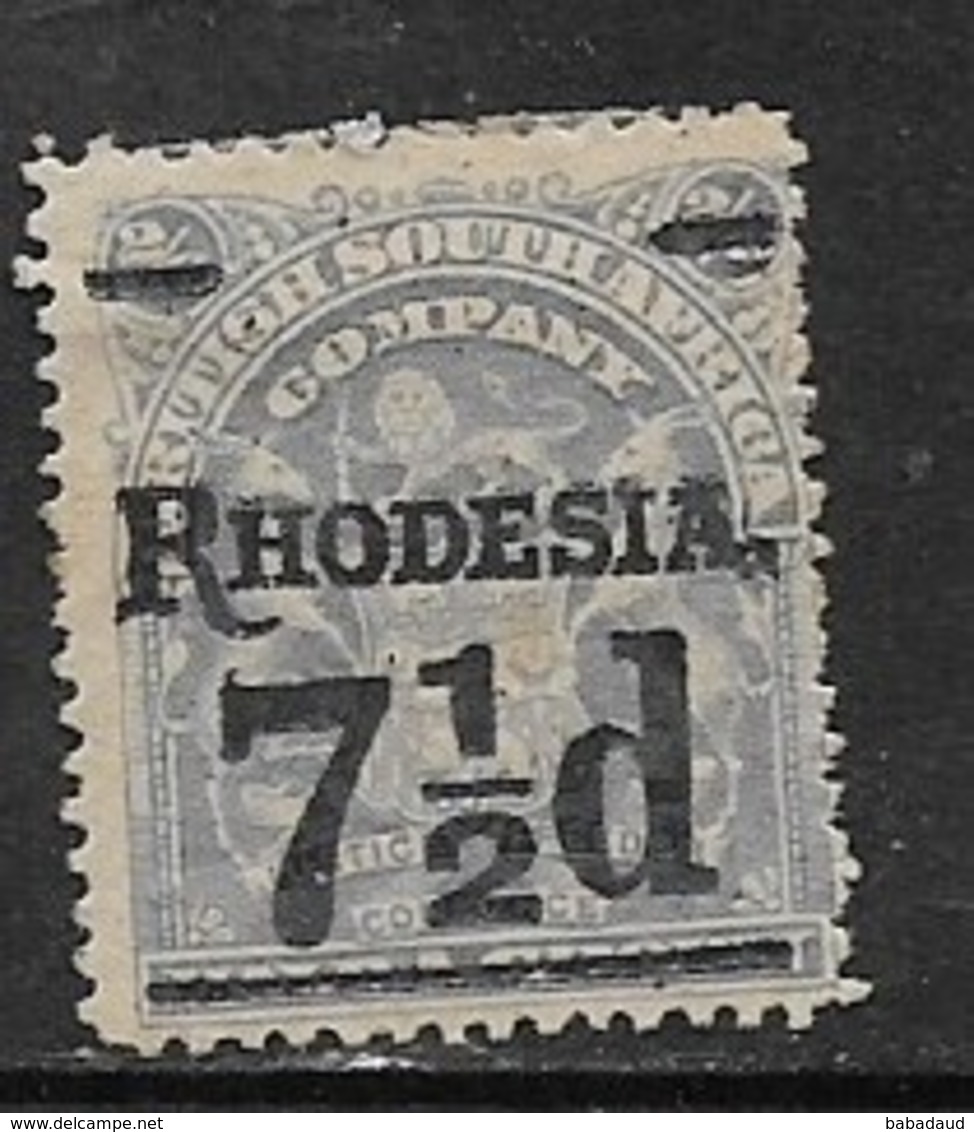 B.S.A.Co. /S. Rhodesia 7 1/2d Surcharge On 2'6, MH * - Southern Rhodesia (...-1964)