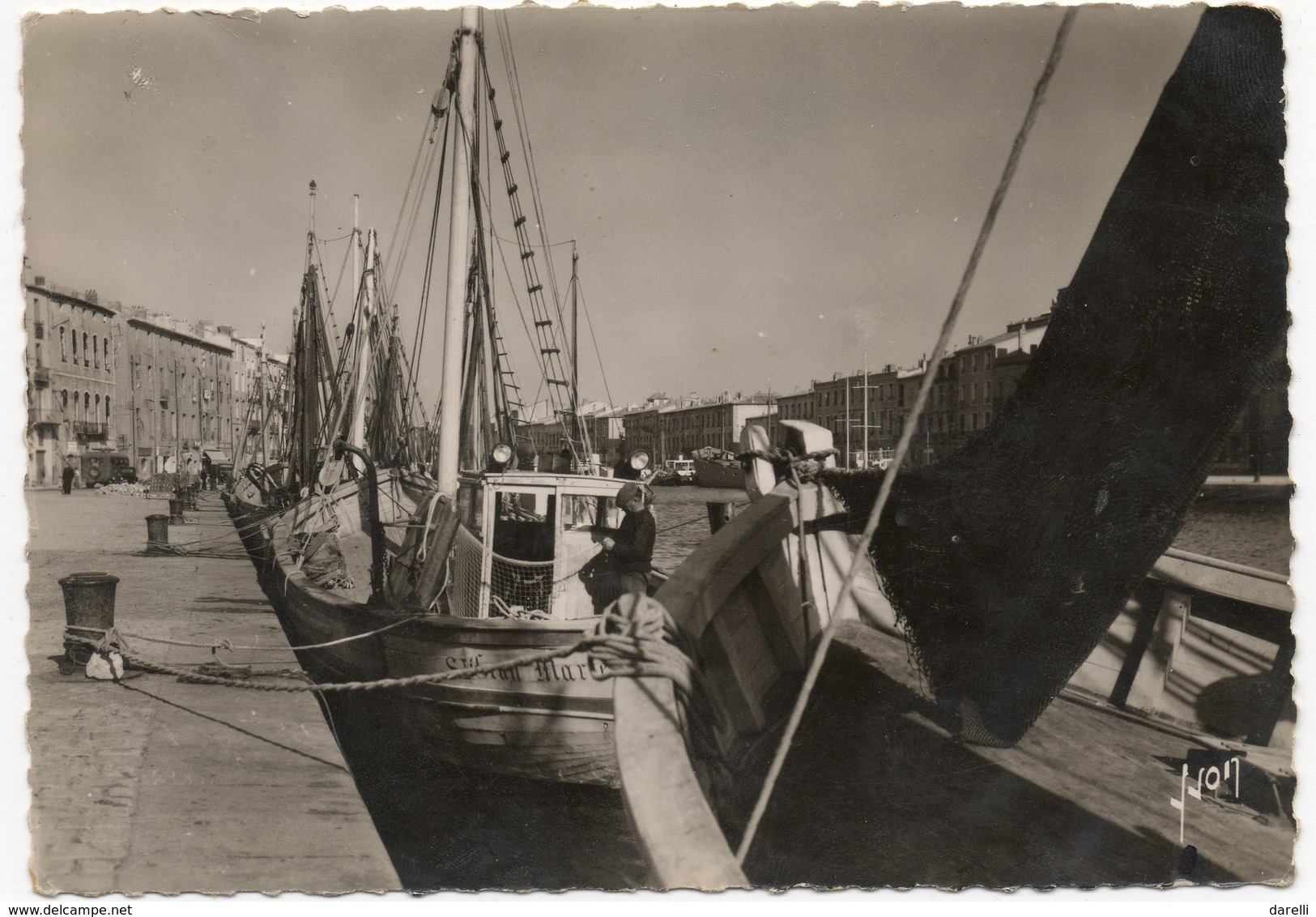 CP 34  - Sète (Cette) Bateaux De Pêche à Quai -  Ayant Circulé En 1951 (réf 18-946) - Sete (Cette)