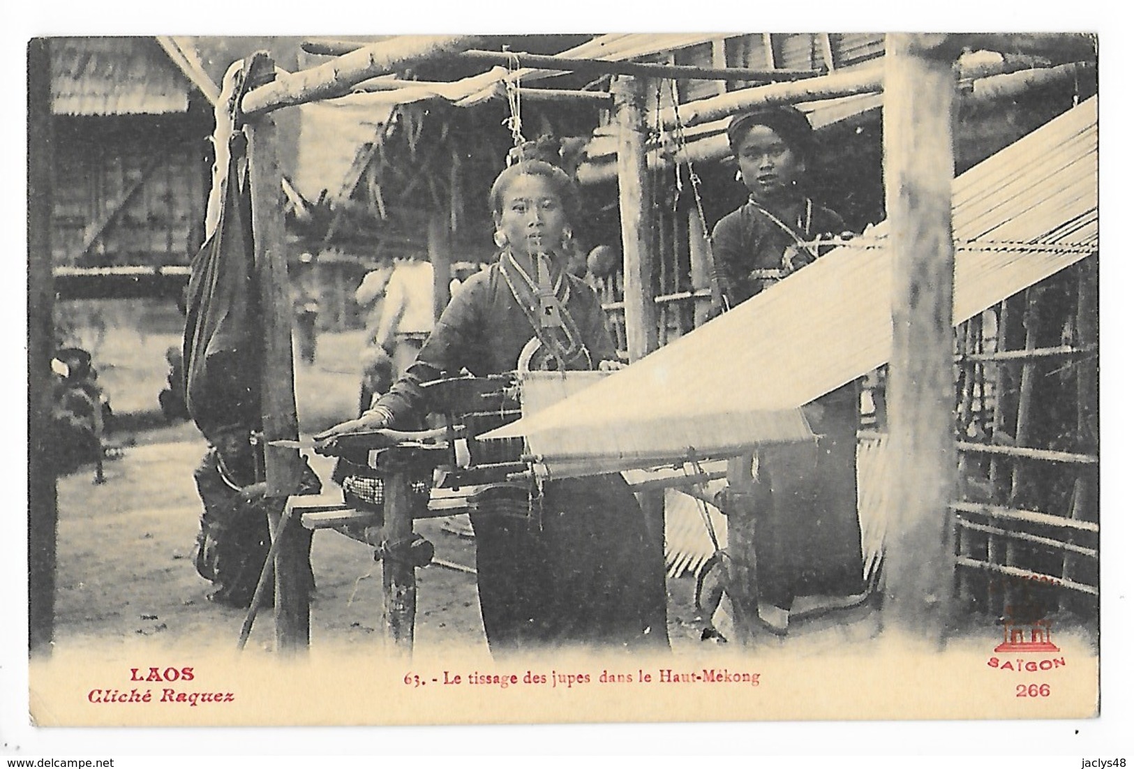 LAOS -   Le Tissage Des Jupes Dans Le Haut-Mékong   -   L 1 - Laos