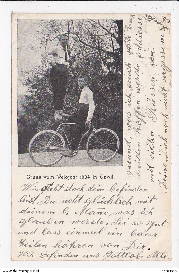 CPA SUISSE Gruss Vom Velofest 1904 In UZWIL - Uzwil