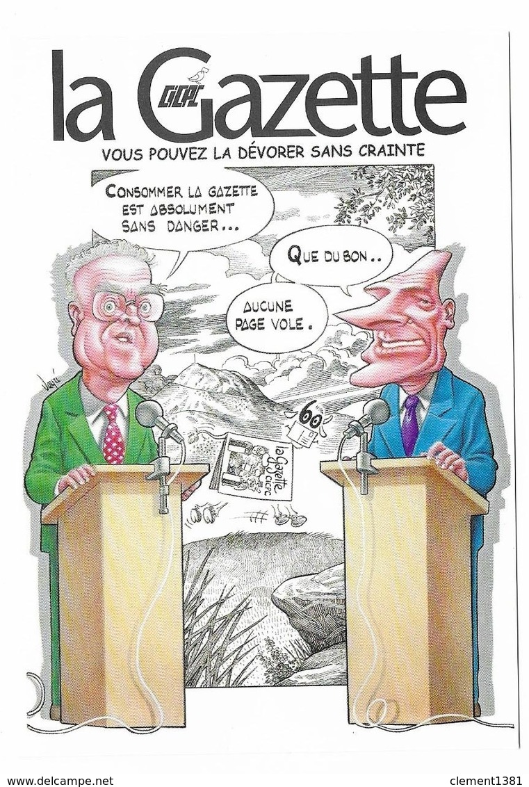 Illustrateur Bernard Veyri Caricature Et Dedicace Lionel Jospin Jacques Chirac Politique - Veyri, Bernard