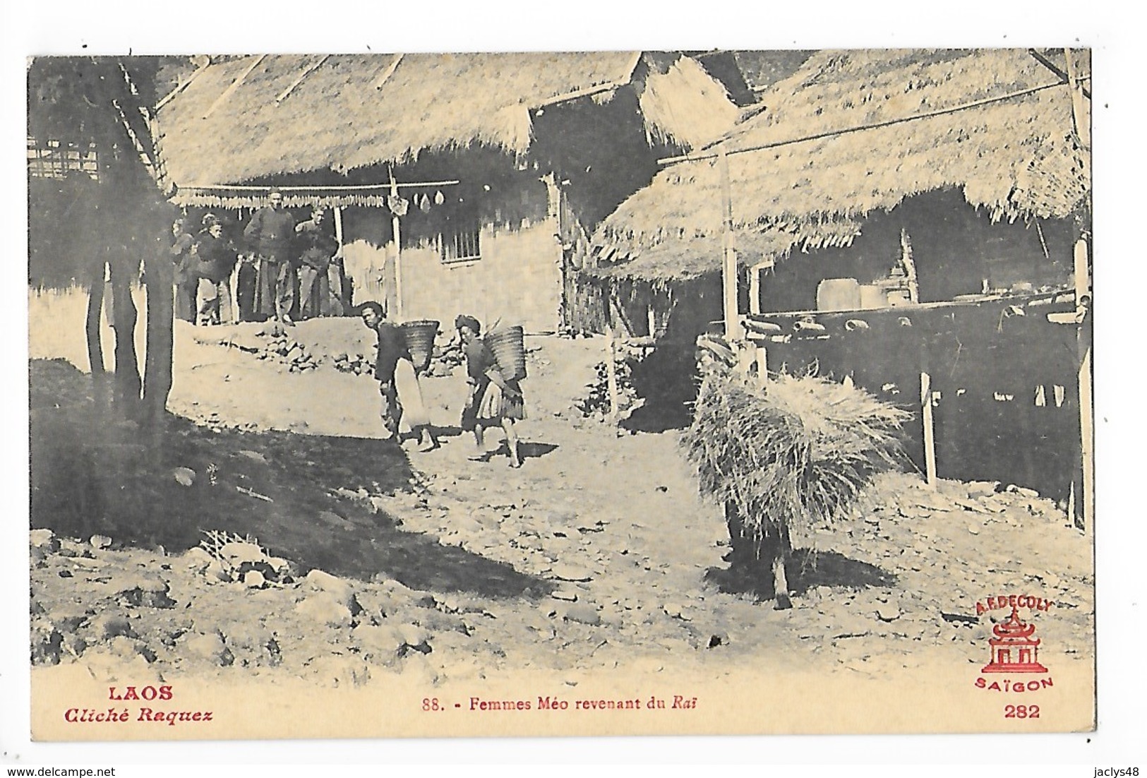 LAOS -   Femmes Méo Revenant Du Raï      -   L 1 - Laos