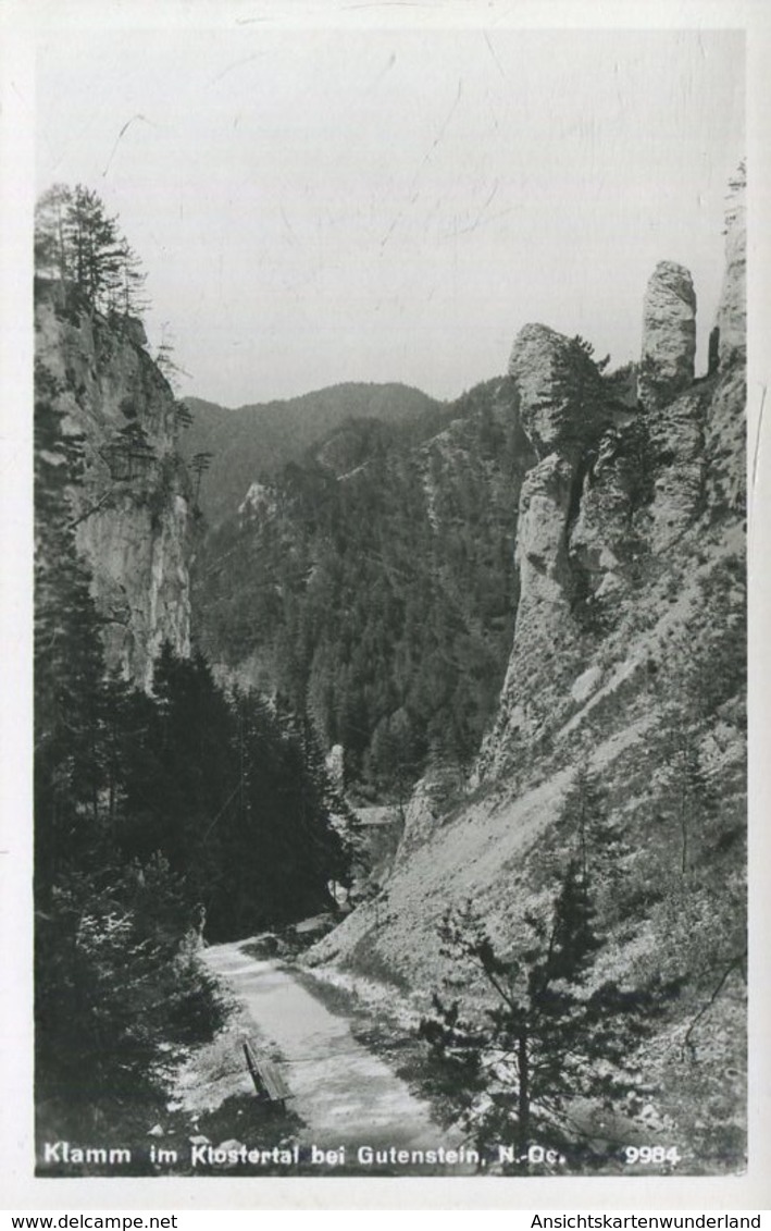 005908  Klamm Im Klostertal Bei Gutenstein  1929 - Gutenstein