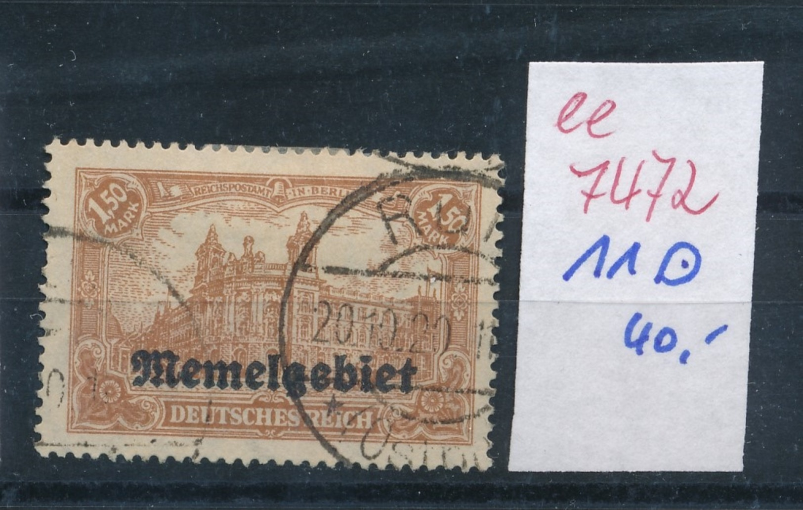 Memel Nr. 11     (ee7472  ) Siehe Scan - Klaipeda 1923