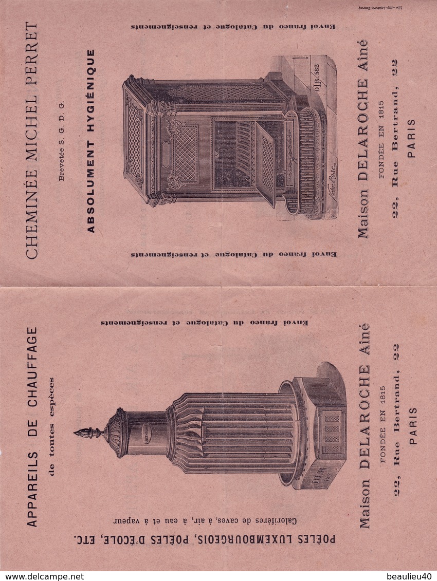 MAISONS DELAROCHE AINÉ 22 RUE BERTRAND PARIS  BAINS HYDROTHÉRAPIE - Matériel Et Accessoires