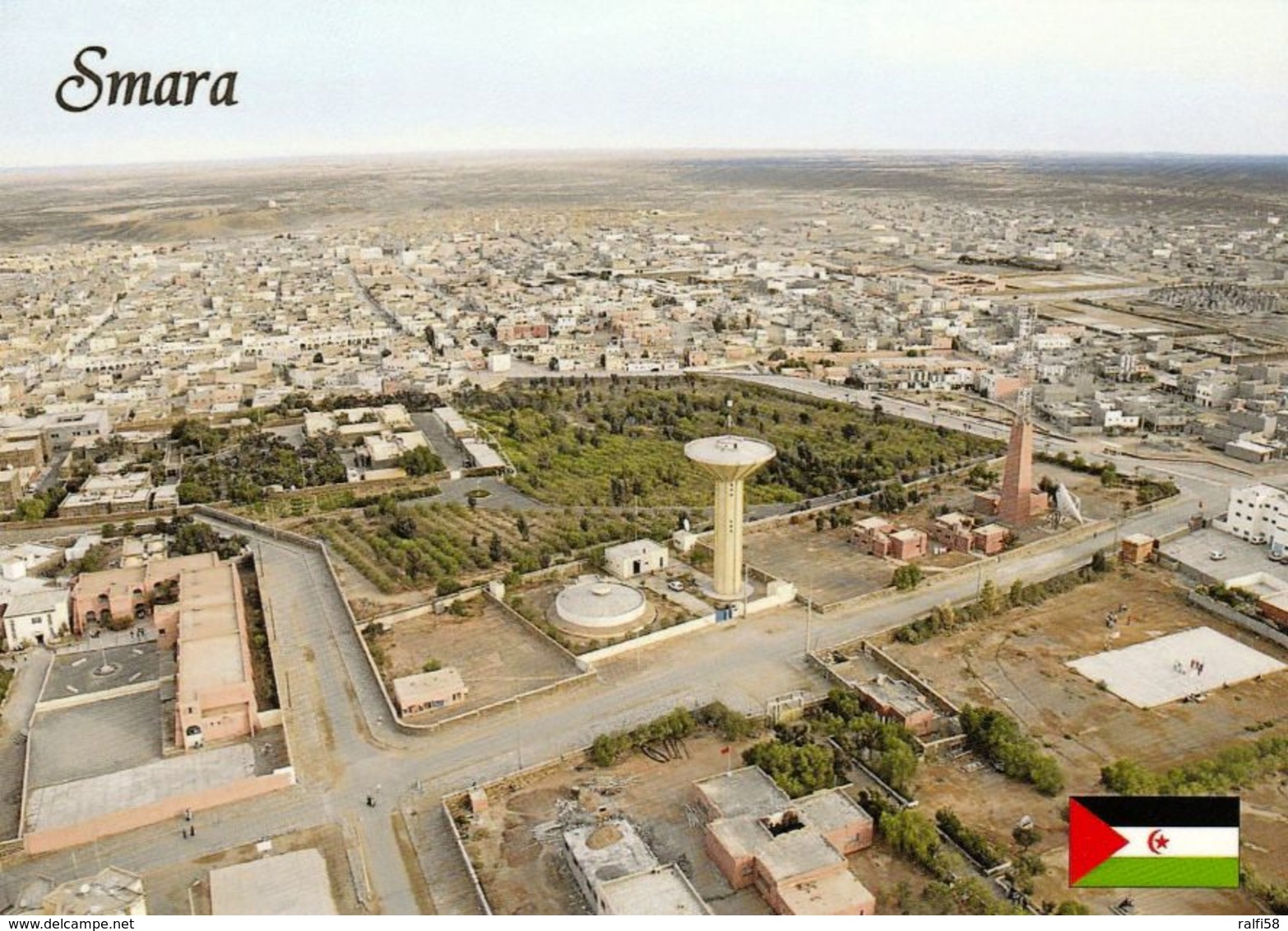 1 AK Westsahara * Blick Auf Die Stadt Smara - Hauptstadt Der Provinz Es Semara - Luftbildaufnahme * - Westsahara