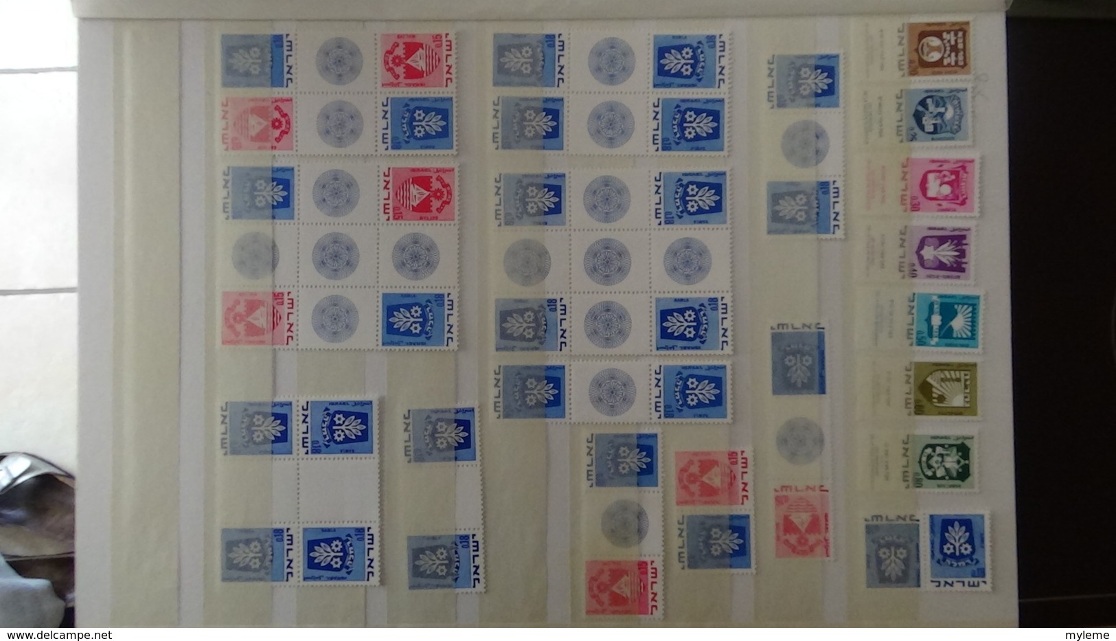 Grosse collection ISRAEL en timbres avec tabs, blocs, carnets **. Belle côte !!!