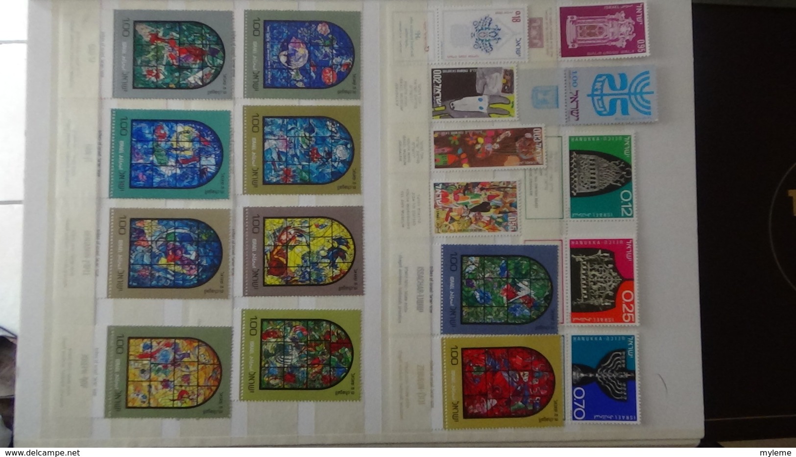 Grosse collection ISRAEL en timbres avec tabs, blocs, carnets **. Belle côte !!!