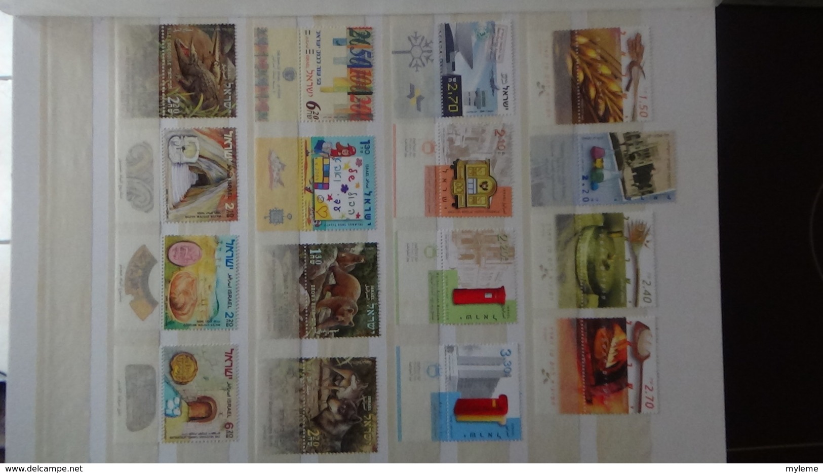 Grosse collection ISRAEL en timbres avec tabs, blocs, carnets **. Belle côte !!!