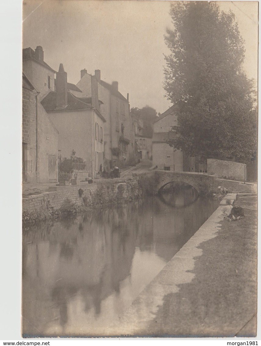 FIN 19 S. D. 20è  PHOTO 17, Cm X 11,  CLAMECY 58   VIEUX PONT SUR LE BIEF DU MOULIN - Clamecy