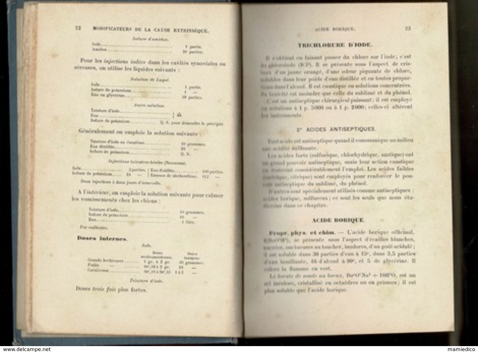 1905 LIVRE " Thérapeutique Vétérinaire Appliquée" 568 Pages+ 50 Pages "Bibliothèque Du Vétérinaire" Etat D'usage 7 Scans - Animaux