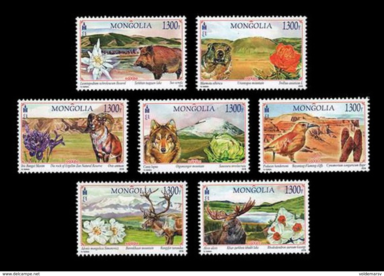 Mongolia 2018 Mih. 4046/52 Mongolian Beautiful Landscapes. Flora And Fauna MNH ** - Mongolië