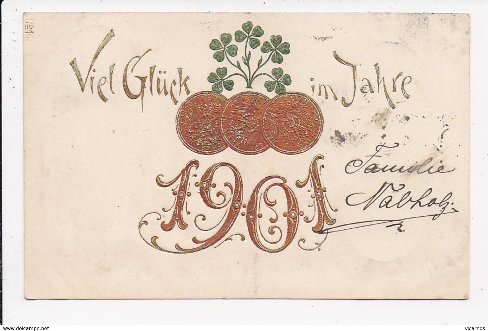 CPA Viel Glück Im Jahre 1901 - Nouvel An
