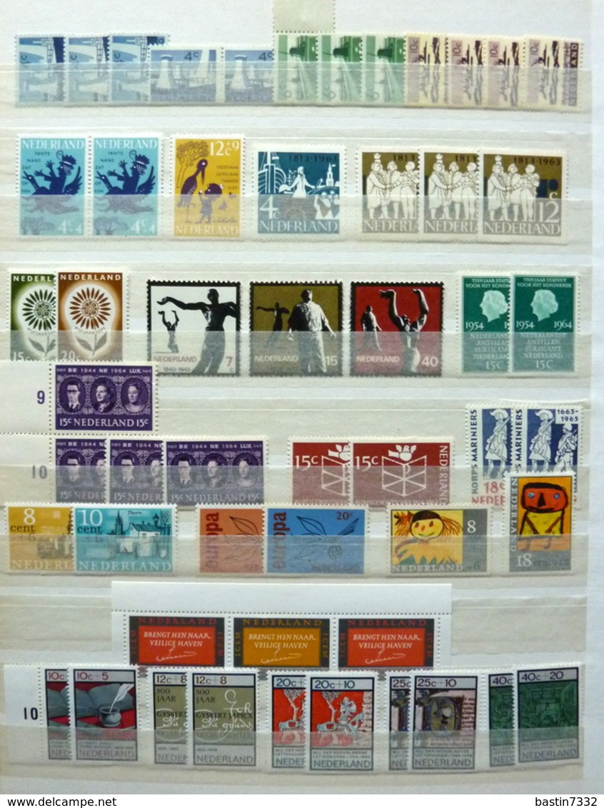 Netherlands/Pays-Bas/Holland collection in 4 stockbooks MNH/MH/Postfris/Ongebruikt/Neuf avec/sans charniere