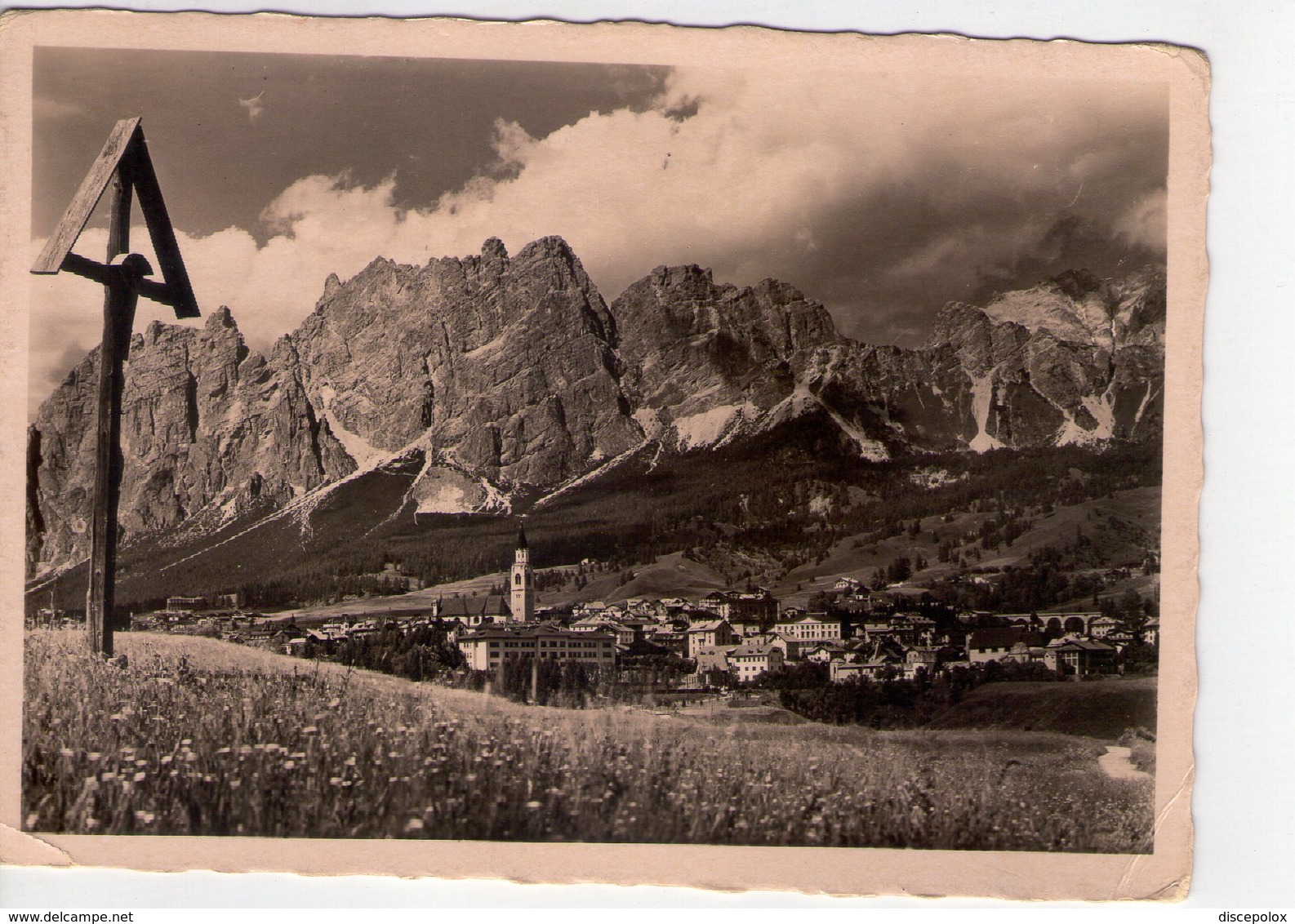 U3623 Cartolina 1958 Cortina D' Ampezzo (belluno) Verso Il Pomagnon, Dolomiti _ Ed J. Ammon 34041 - Altri & Non Classificati