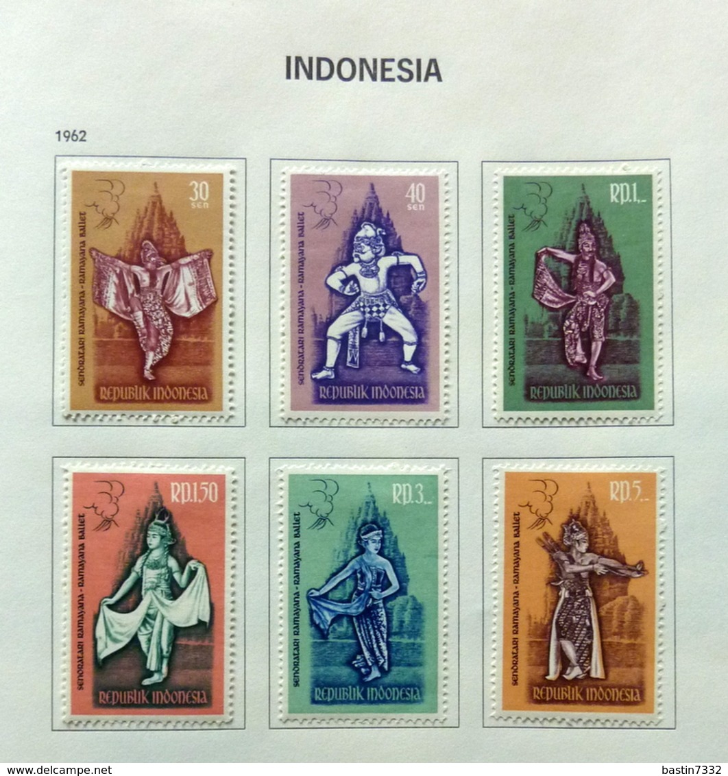 Indonesia/Indonesië collection in Davo binder+ 4 stockbooks