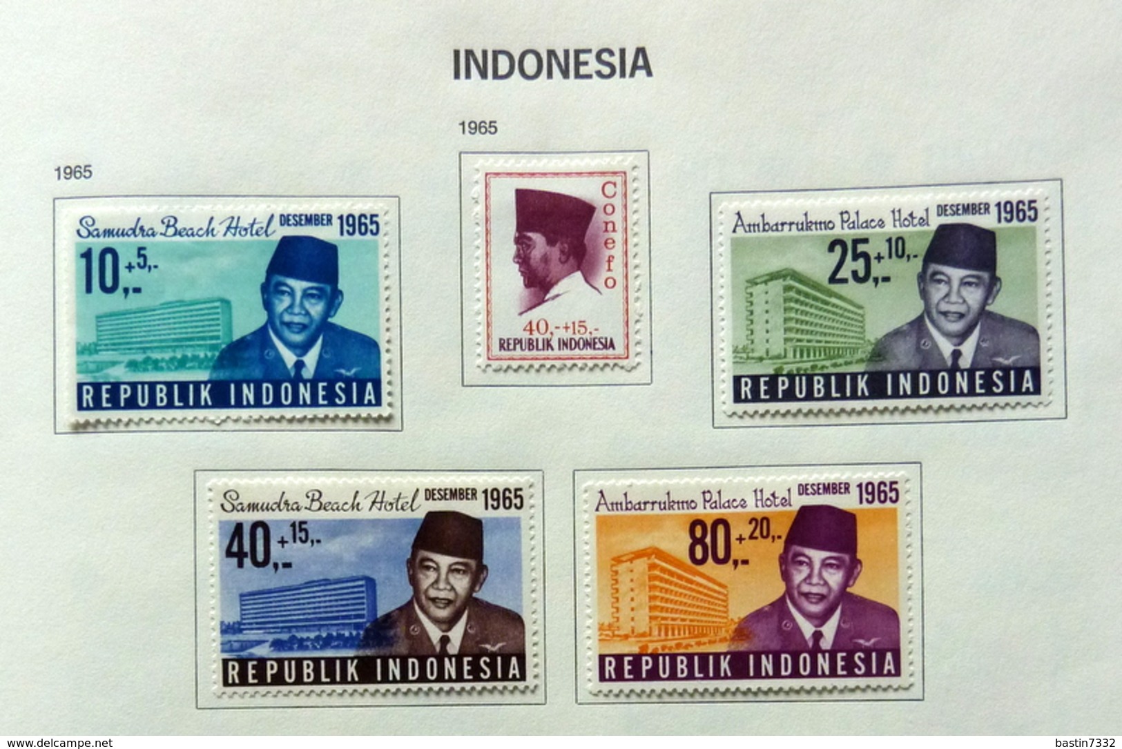 Indonesia/Indonesië collection in Davo binder+ 4 stockbooks