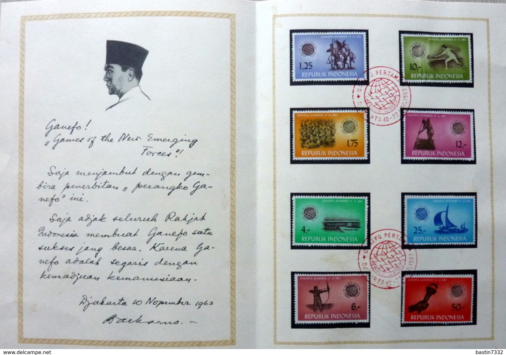 Indonesia/Indonesië collection in Davo binder+ 4 stockbooks