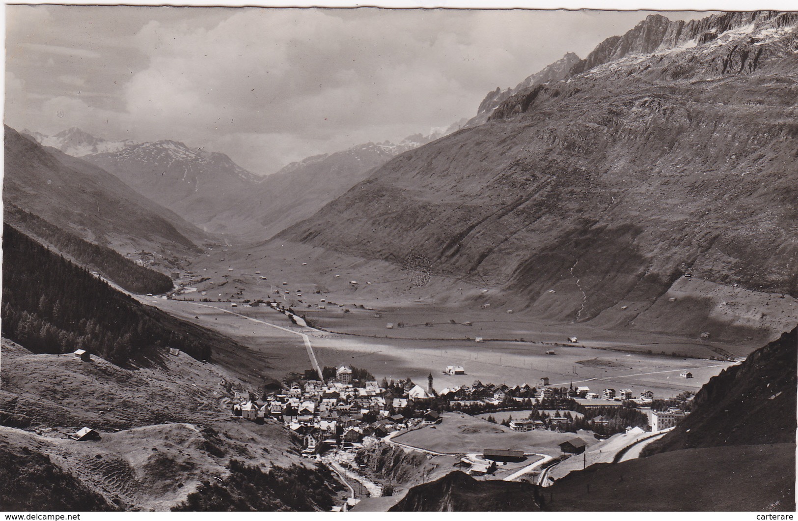 SUISSE,SCHWEIZ,SVIZZERA,SWITZERLAND,HELVETIA,SWISS,URI,ANDERMATT,CARTE PHOTO AERIENNE - Andermatt