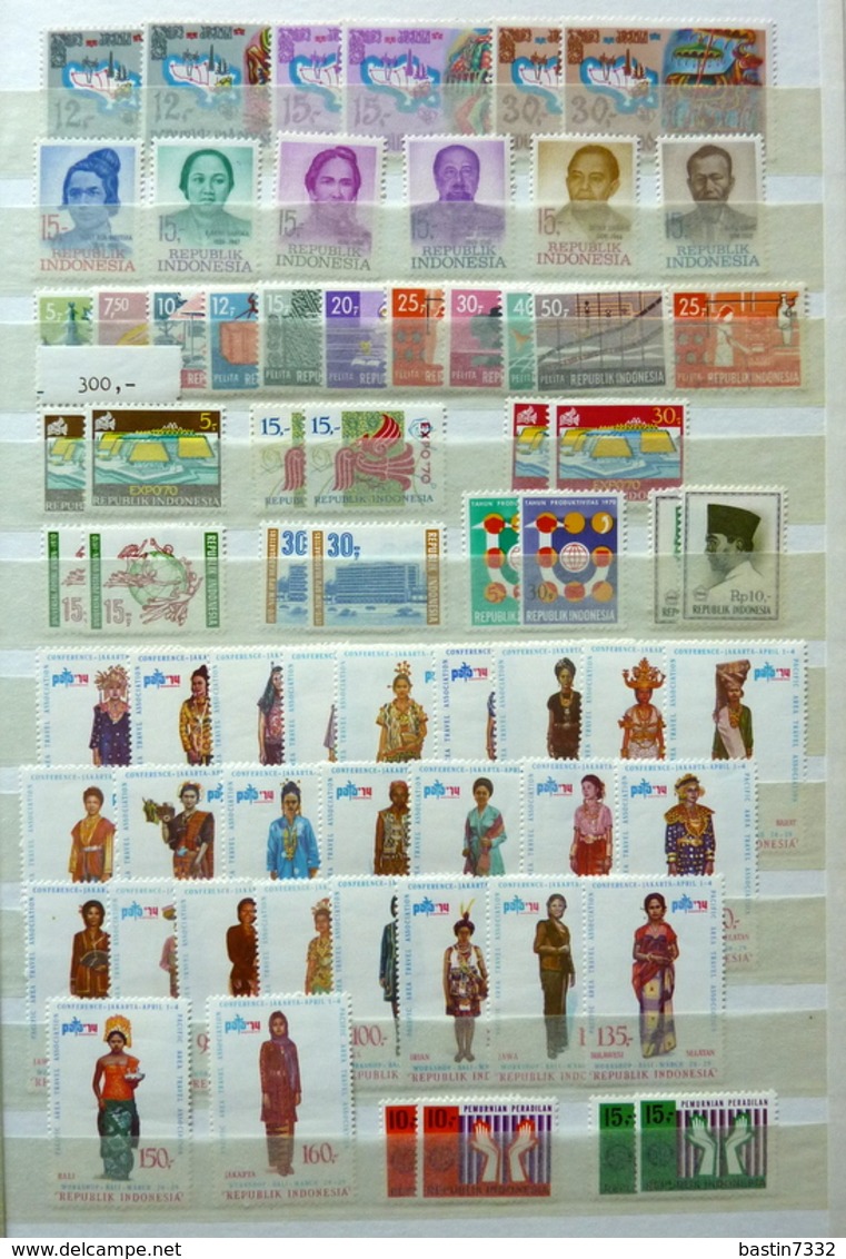 Indonesia/Indonesië collection in Lindner stockbook (with modern issues)