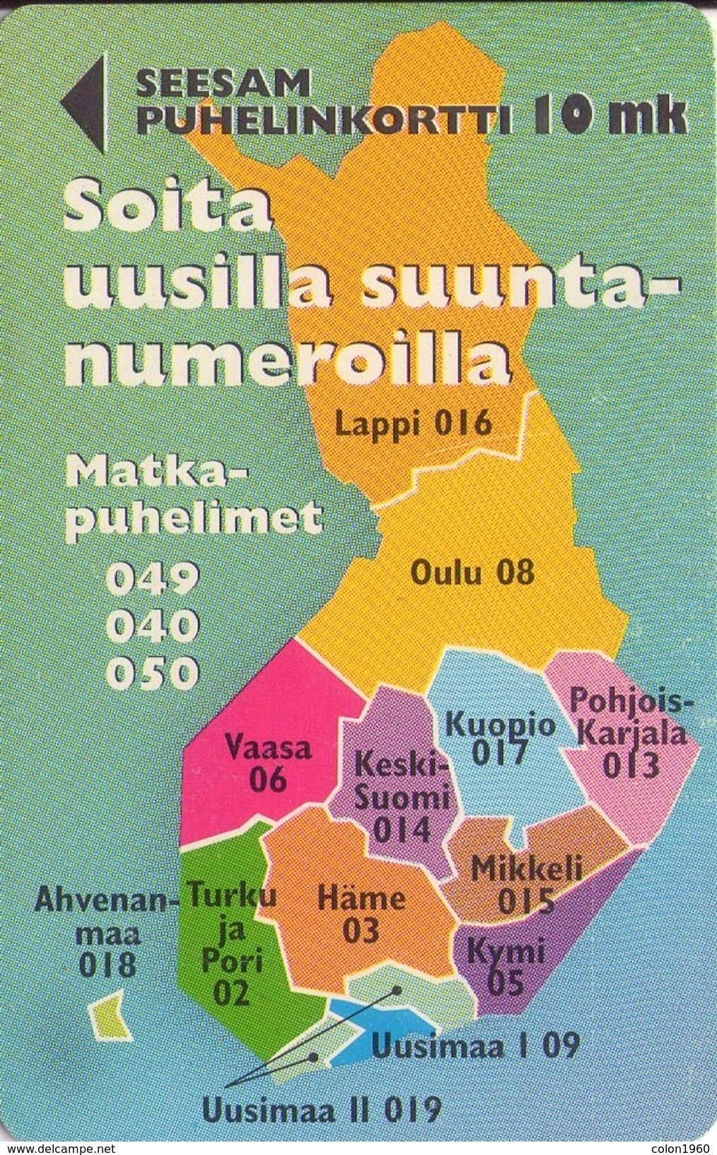 TARJETA TELEFONICA DE FINLANDIA. (543). - Finlandia