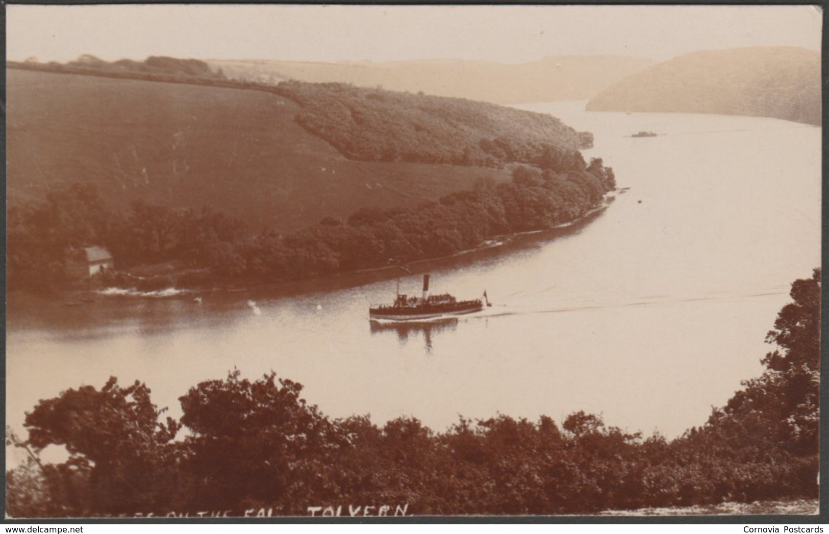 Peeps On The Fal, Tolvern, Cornwall, 1916 - Bragg RP Postcard - Other & Unclassified