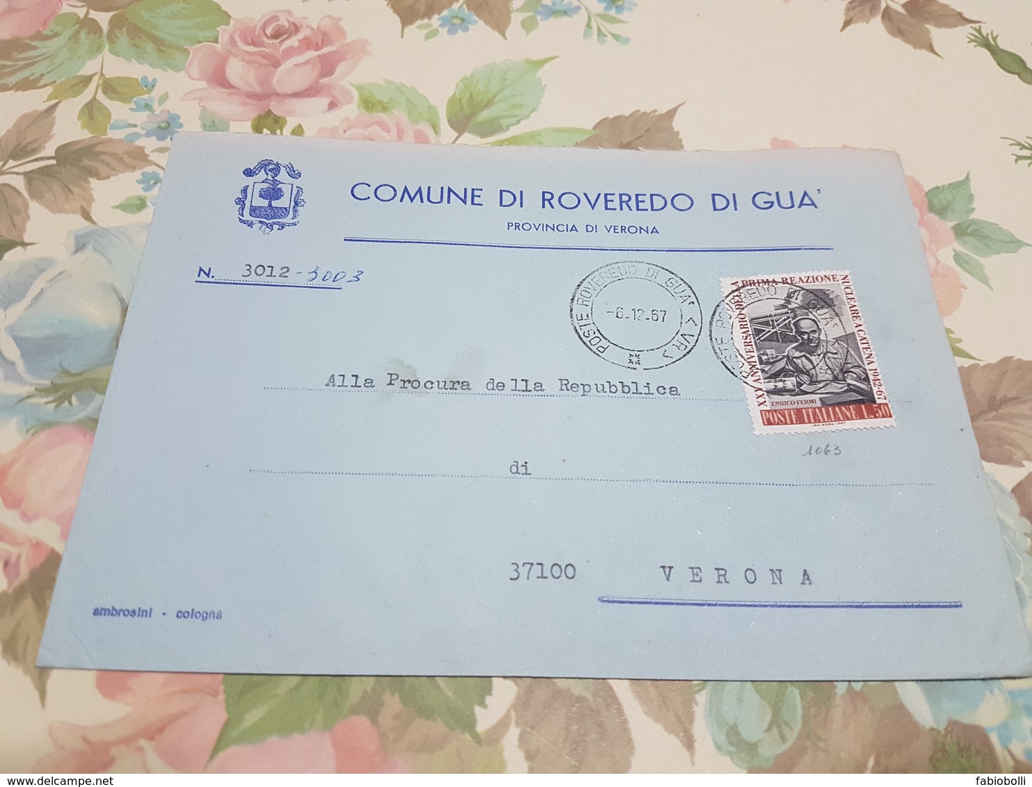 (333) ITALIA STORIA POSTALE 1967 - 1961-70: Storia Postale