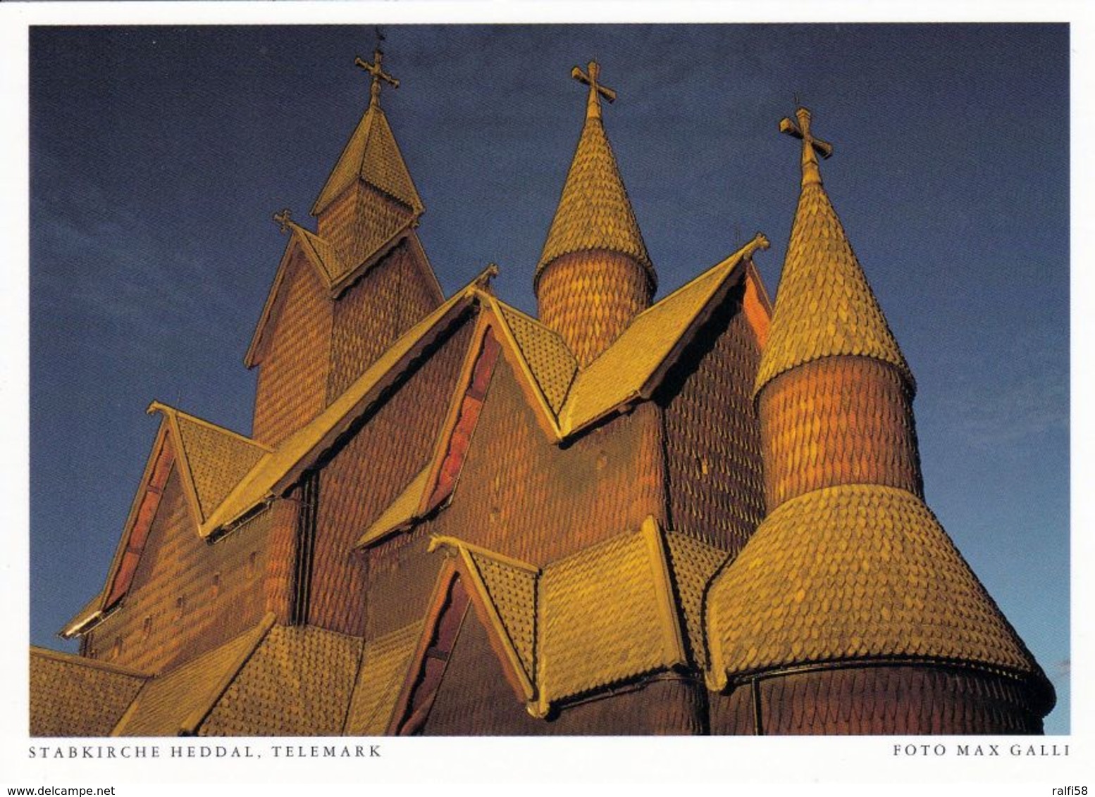 1 AK Norwegen * Stabkirche Heddal Erbaut Im 13. Jh. - Die Größte Ihrer Art In Norwegen, Karte Aus Dem Harenberg Kalender - Norwegen