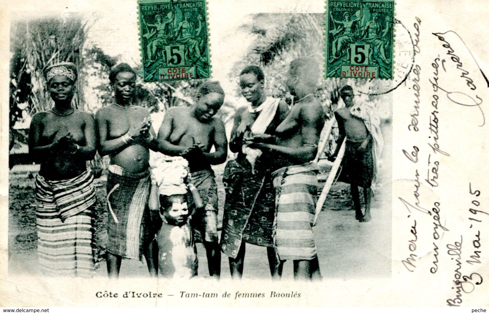 N°65697 -cpa Côte D'Ivoire -Tam Tam De Femmes Baoulés- - Côte-d'Ivoire