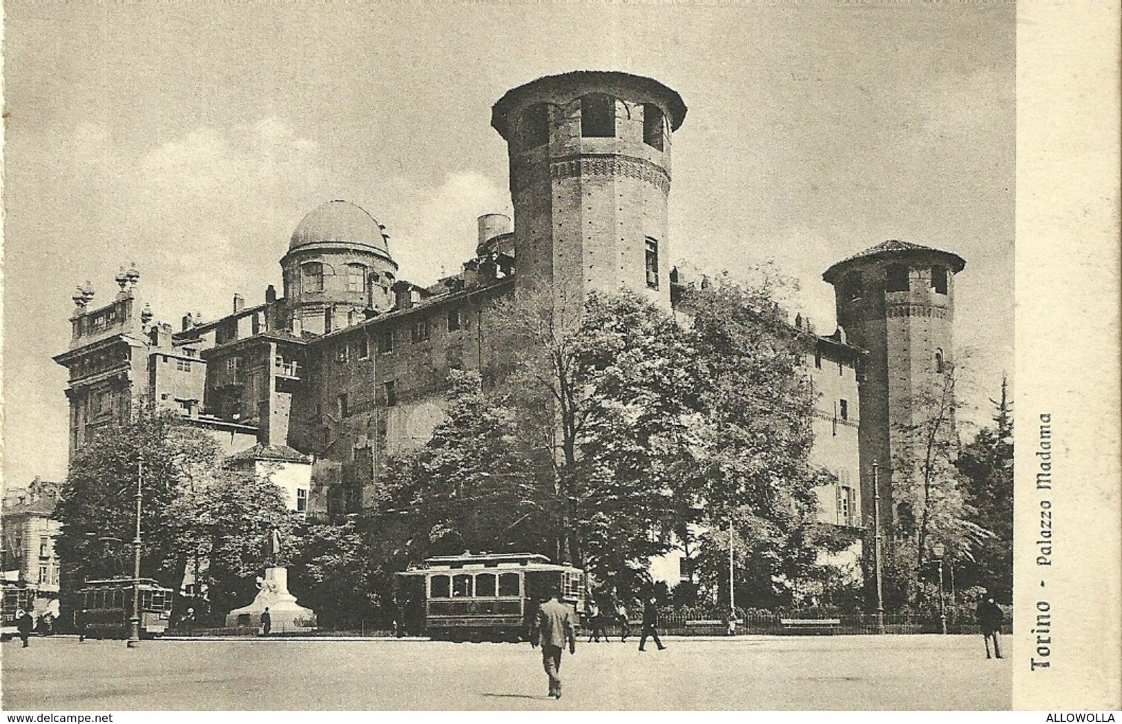 1831 " TORINO-PALAZZO MADAMA CON TRAM D'EPOCA " CARTOLINA ORIGINALE  NON SPED. - Palazzo Madama