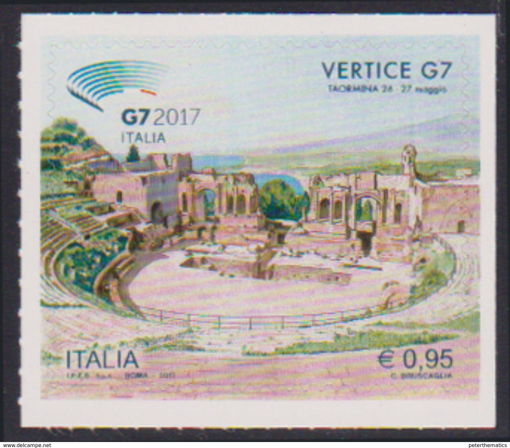 ITALY, 2017, MNH, G7 SUMMIT, ANCIENT RUINS, THEATRES, 1v - Archaeology