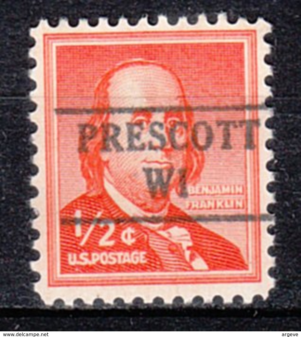 USA Precancel Vorausentwertung Preo, Locals Wisconsin, Prescott 882 - Precancels