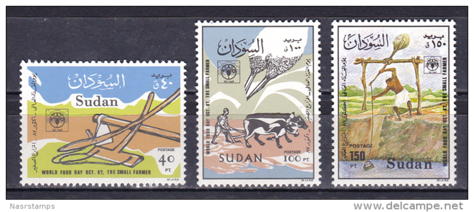 Sudan 1988 ( FAO - World Food Day Oct. 16, 1987, And The Small Farmer ) - Complete Set - MNH (**) - Sudan (1954-...)