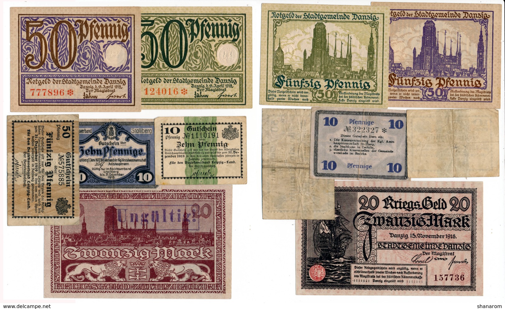 Allemagne // NOTGELD // Collection // LOT de 500 billets