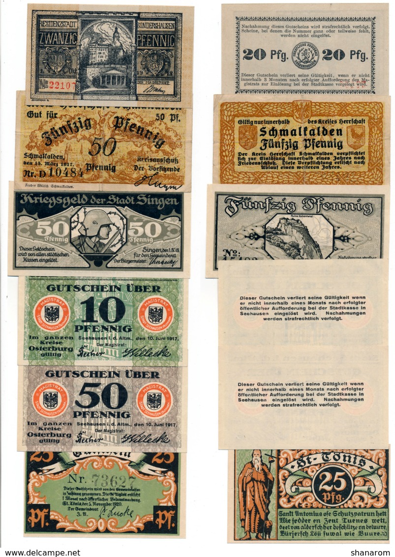 Allemagne // NOTGELD // Collection // LOT de 500 billets