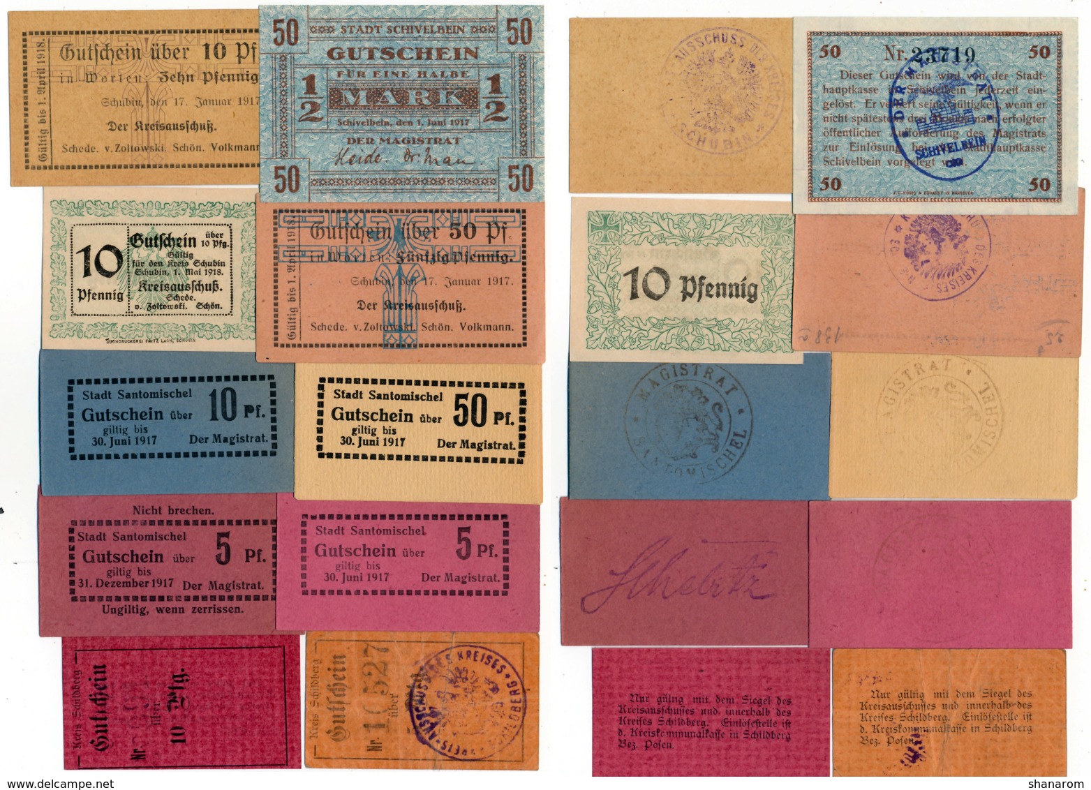 Allemagne // NOTGELD // Collection // LOT de 500 billets