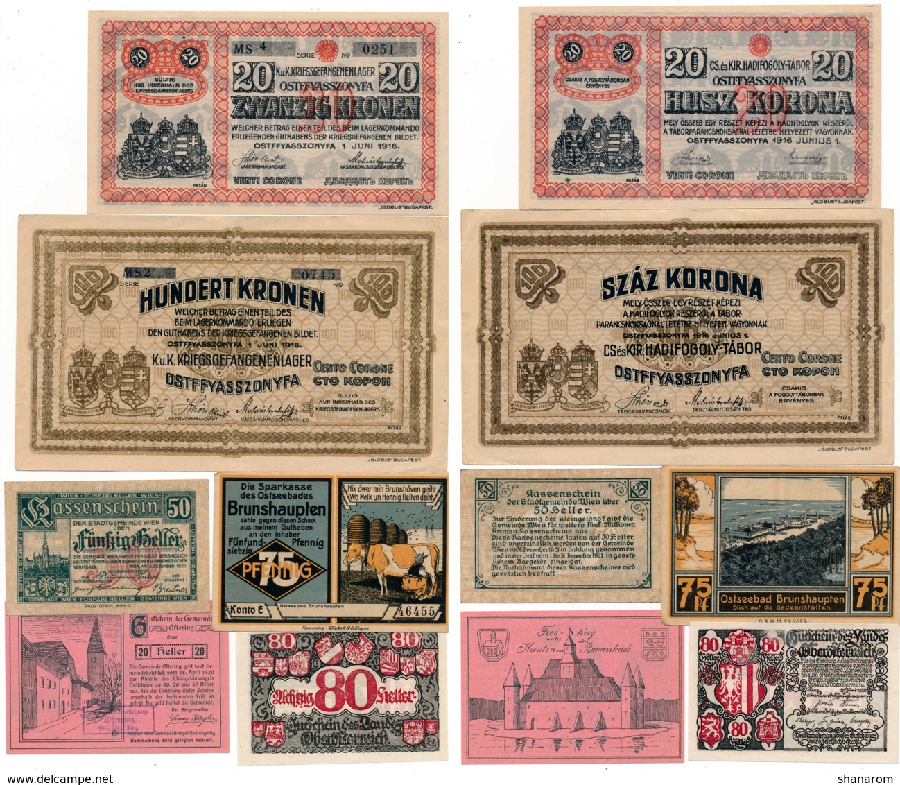 Allemagne // NOTGELD // Collection // LOT de 500 billets