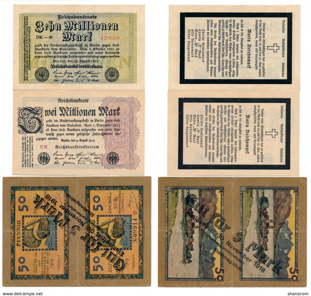 Allemagne // NOTGELD // Collection // LOT de 500 billets