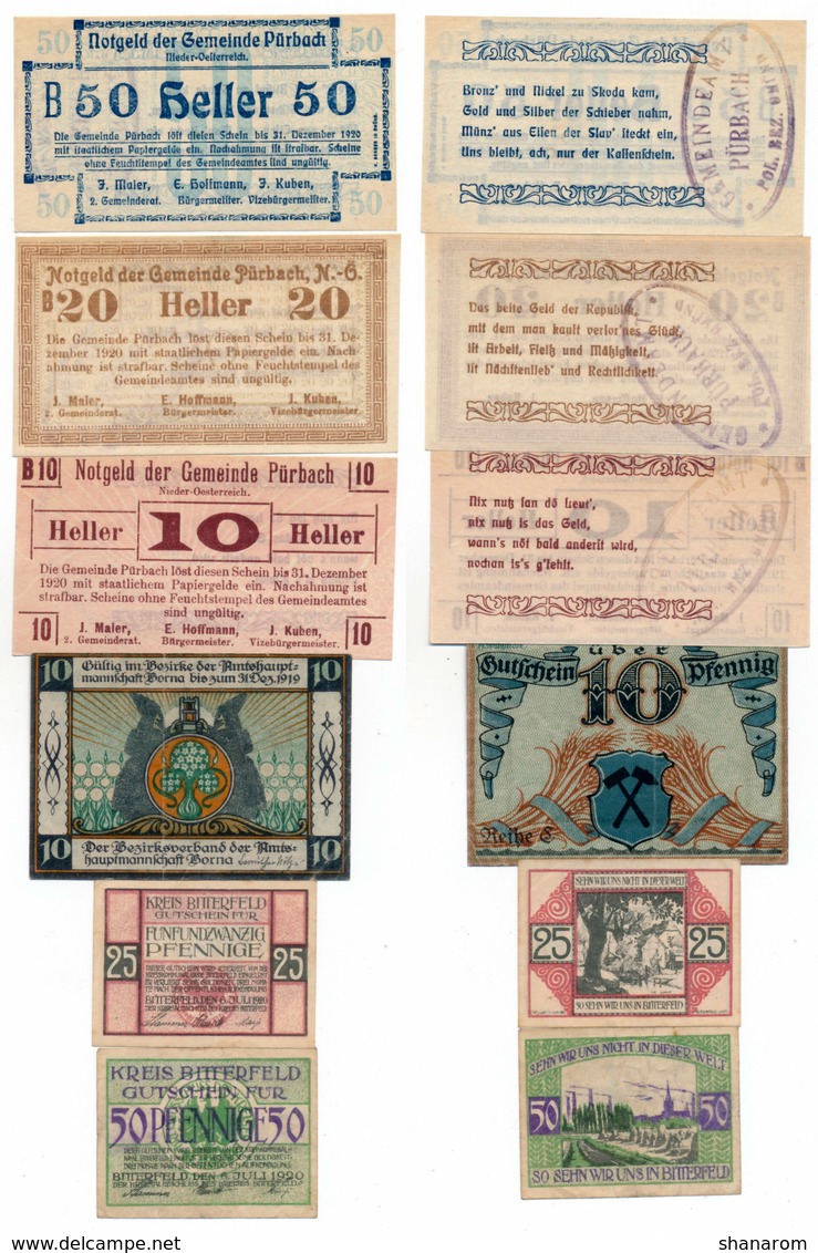 Allemagne // NOTGELD // Collection // LOT de 500 billets