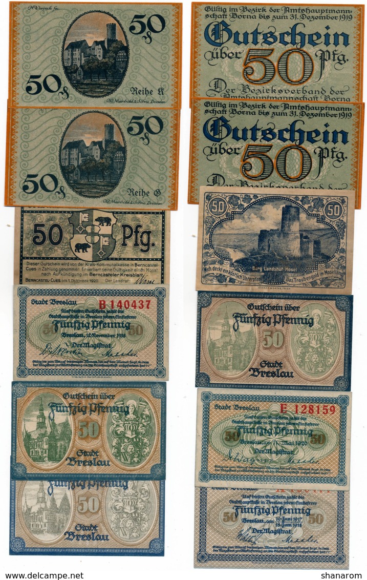 Allemagne // NOTGELD // Collection // LOT de 500 billets