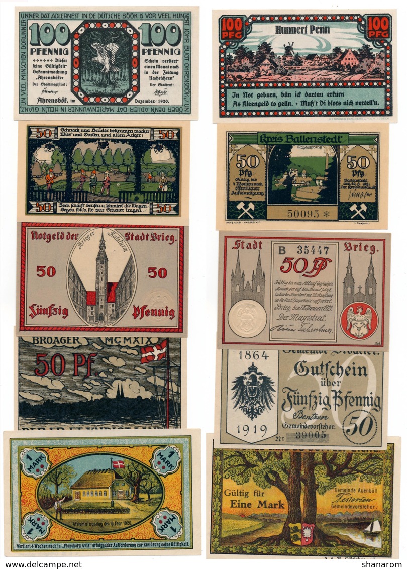 Allemagne // NOTGELD // Collection // LOT de 500 billets